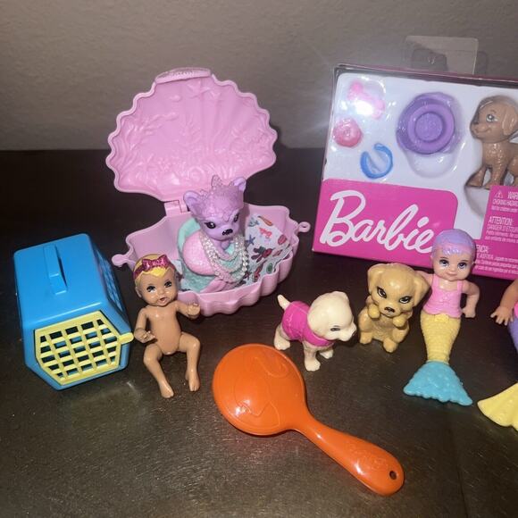 Mattel Barbie Doll Lot Dreamtopia Posh Pets Accessories And More 11 Piece Lot - Picture 3 of 10